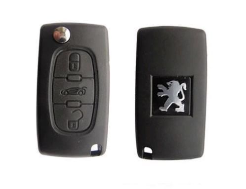 Peugeot 3 knop klapsleutel sleutelbehuizing sleutel Type 1