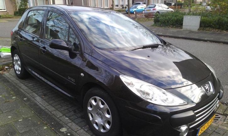 Peugeot 307 1.6 16V 5DR 2006 Zwart metalic, rookvrij