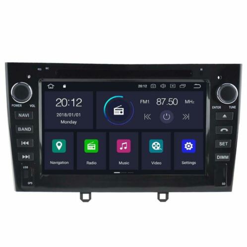 Peugeot 308 408 Android 10.0 Navigatie DAB Radio CarPlay