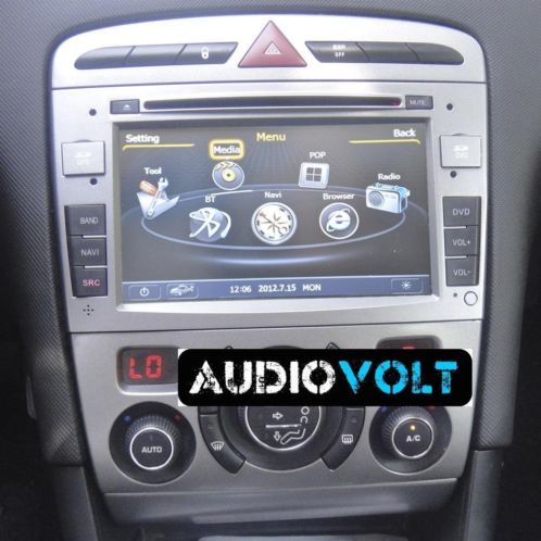 Peugeot 308 pasklare radio met bluetooth usb sd aux touch