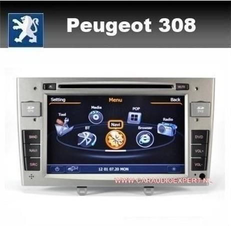 Peugeot 308 radio navigatie multimedia bluetooth DVD S100