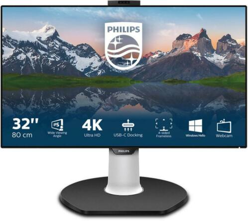 Philips 329P9H00 4K met USB-C 4-sided Frameless