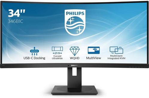Philips 346B1C00 ultrawide curved met usb-c