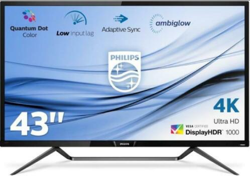 Philips 436M6VBPAB 4K monitor met HDR