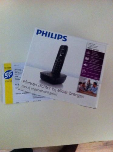 Philips draadloze telefoon met doos