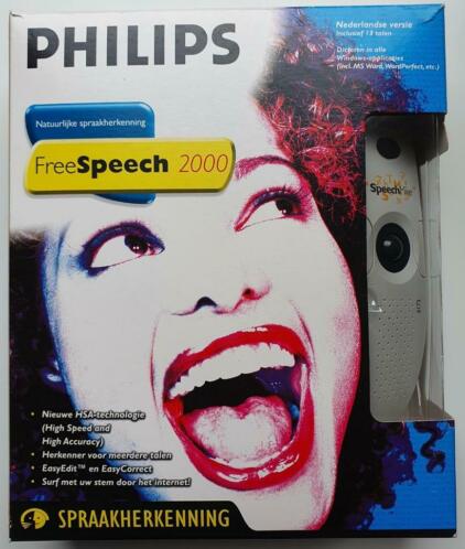 Philips FREESPEECH 2000, spraakherkenning-set  ONGEBRUIKT