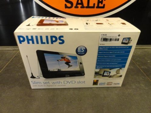 Philips PET835 Portable Dvdtv speler - Zgan in doos