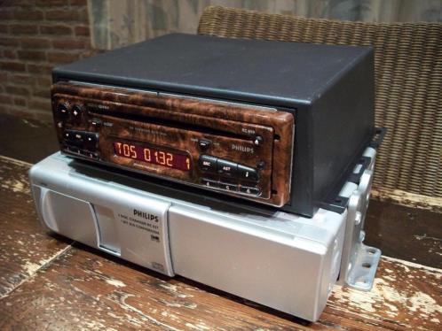 Philips RC 659 houtlook autoradio  RC 027 6CD wisselaar