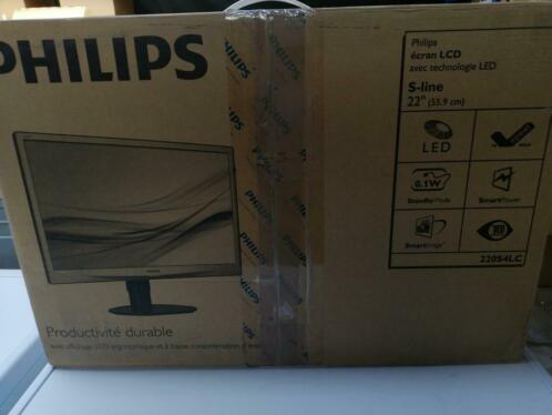 Philips wide Led 22 inch monitor nieuw in de doos.