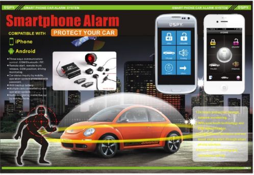 phone Android App Autoalarm GSM GPS Voertuigvolgsysteem .