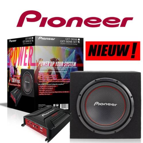 Pioneer 1300Watt Auto Subwoofer  Kist met Versterker Nieuw