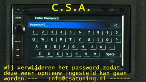 Pioneer Avic PasswordRadiocode verwijderen