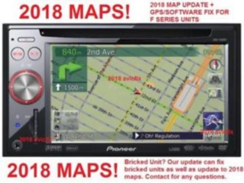  Pioneer AVIC Update(2018) Maps  kaarten  Flitspalen