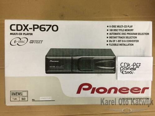 Pioneer CDX-P670 Multi-Cd player
