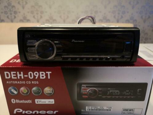 Pioneer DEH-09BT. Radio, cd, rds, Bluetooth.