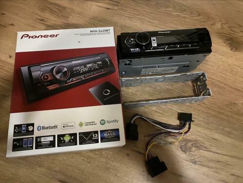 Pioneer MVH-S420 BT BLUETOOTH Radio ALLES COMPLEET