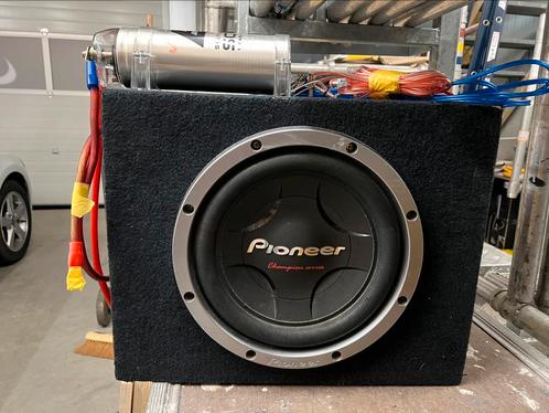 Pioneer subwoofer 1700 watt met toebehoren