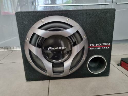 Pioneer Subwoofer incl Pionner versterker, Pioneer radio