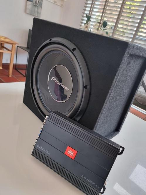 Pioneer subwoofer, jbl versterker COMPLETE SET