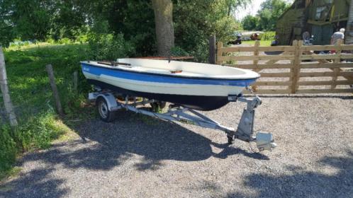 Placom 410 incl pega trailer visboot tourboot