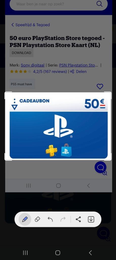 Playstation card store 50
