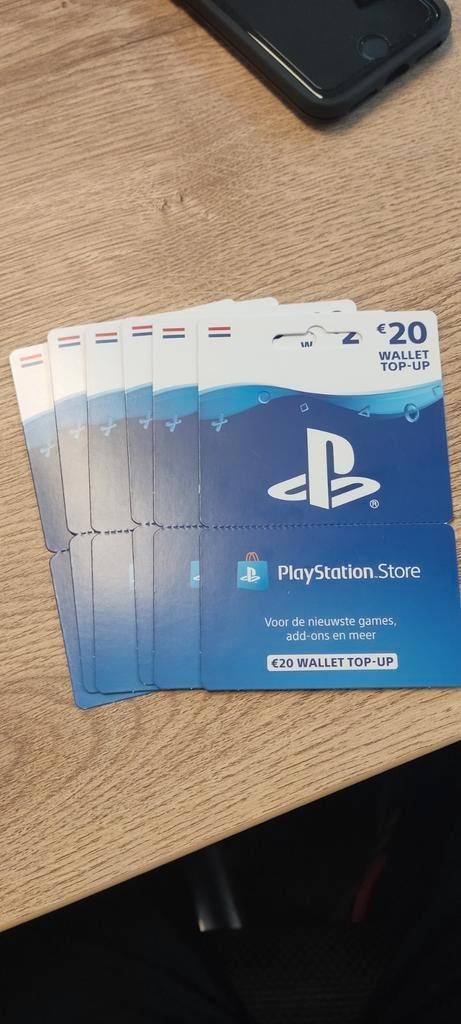 PlayStation cards wallet top-up
