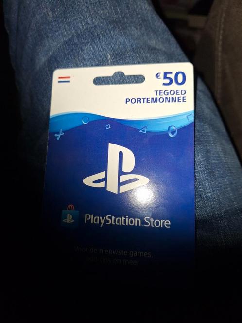 Playstation kaart van 50 euro nieuw