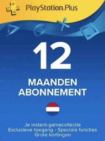 PlayStation plus kaart 12 maanden