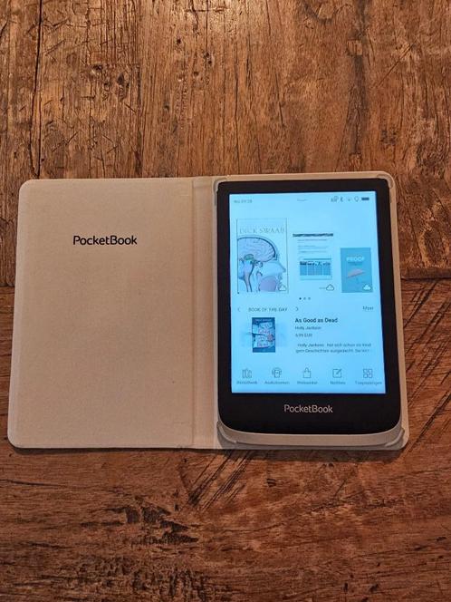 PocketBook Color (kleur) Zilver (PB633) met Book bescherming