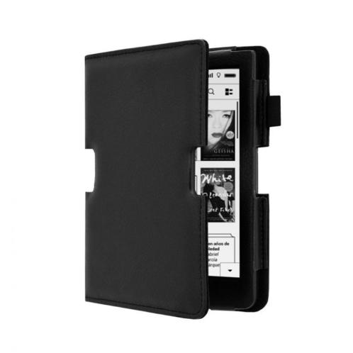 Pocketbook Sense Soft Cover Zwarte Leren Hoes (Cover  Case