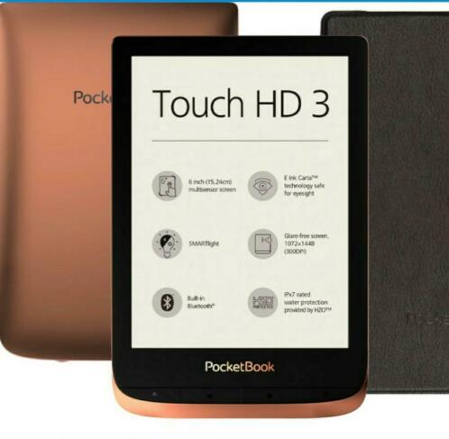 Pocketbook Touch HD 3  koperzwart incl. cover en garantie.