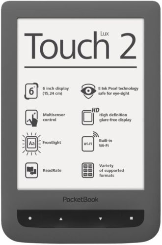 Pocketbook touch lux 2 donker grijs (Ereaders)