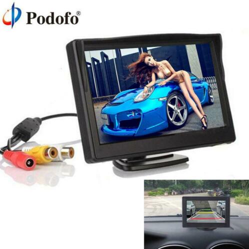 Podofo 4.3 TFT Lcd-scherm Auto Monitor Auto Reverse Parking