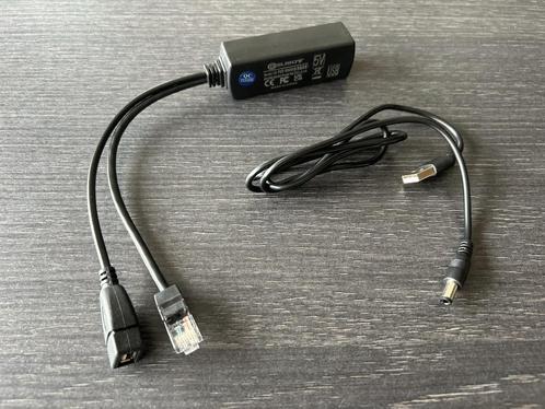 POE Splitter USB 5v incl. verloopkabel Philips Hue bridge