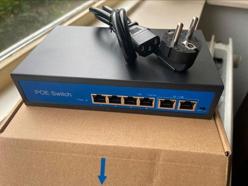 PoE switch Smart 4 ports voor IP Cameras