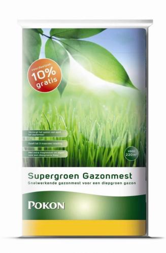 Pokon Supergroen Gazonmest 22KG - 220m2