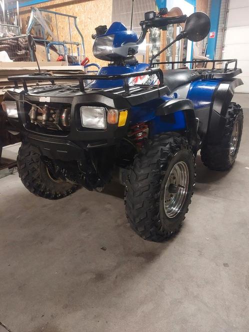 Polaris 700 sportsman 4x4 met kentekentrekhaak grizzly look