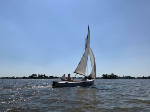 Poly valk met aluminium mast en giek