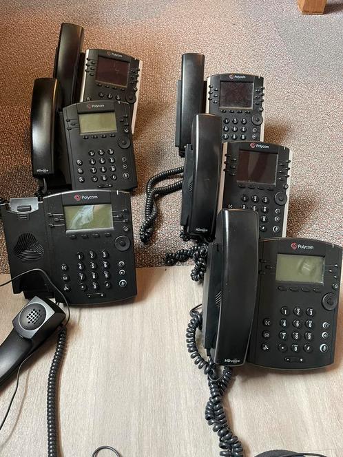 Polycom telefoon 12x, 6 headsets, 1 Cisco router