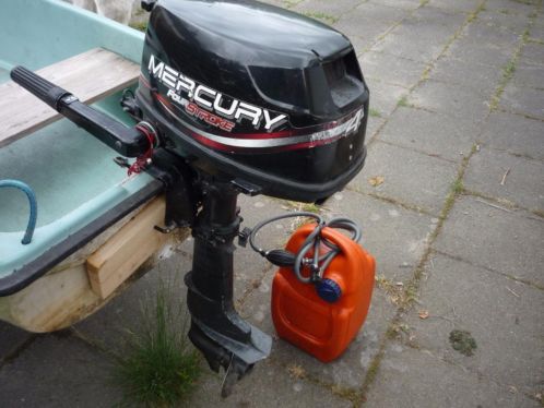 Polyester roeiboot  4PK mercury 4-takt  fourstroke