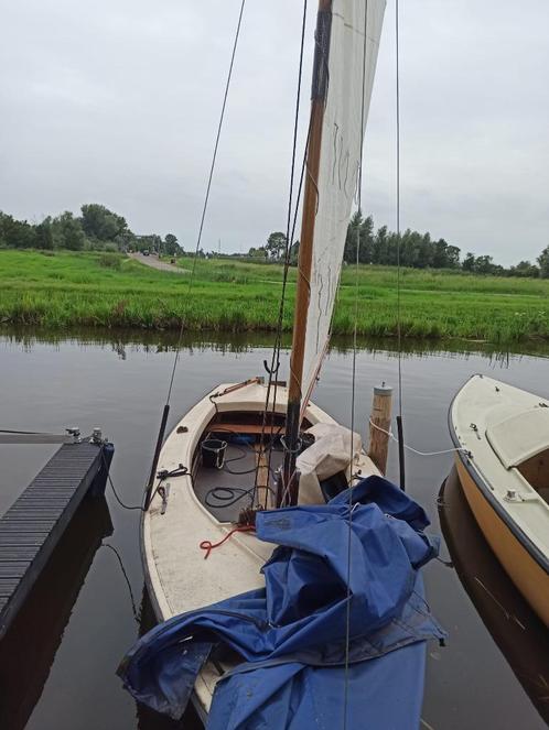 Polyvalk met houten mast te koop