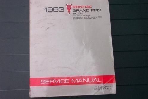 Pontiac 1993 Grand Prix service manual - handboek Grandprix