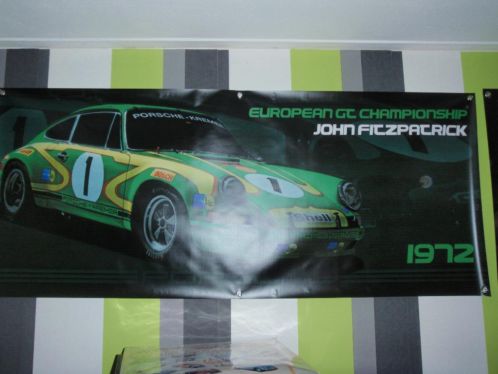 PORSCHE 911 S Euro GT Championship 1972 Vynil Banner140x60cm