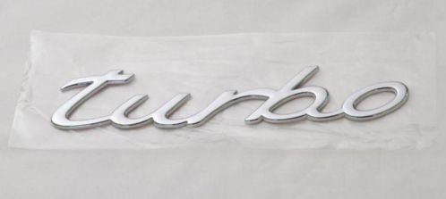 Porsche Turbo Embleem (13 x 3 x 0,3 cm)