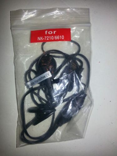 Portable handsfree set voor Nokia 7210 of 6610 gratis