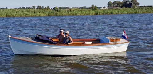 Prachtig klassiek houten motorbootje 5,50m