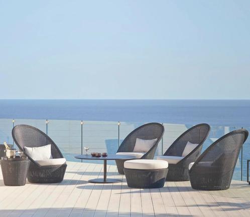 Prachtige grijze lounge set van Cane-Line in nieuwstaat