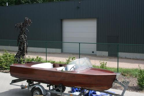 Prachtige houten speedboot