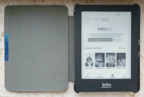 Prachtige Kobo Glo ebook reader met nieuwe sleepcover