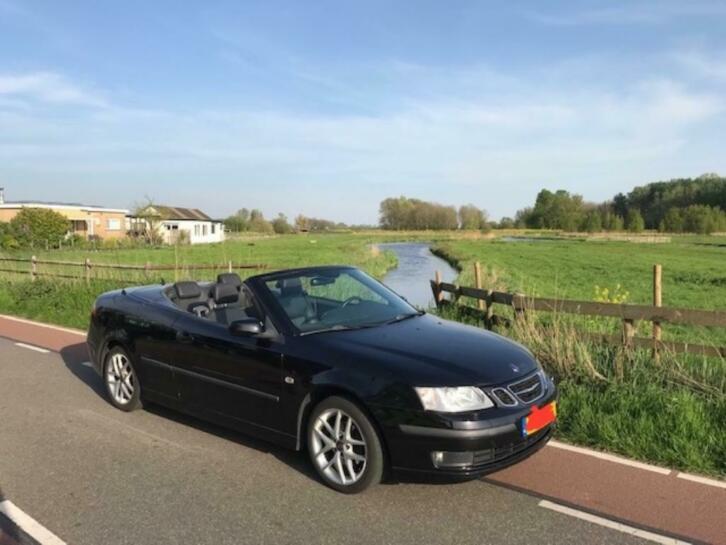 Prachtige saab 9-3 Cabrio zwart metallic LPG3 2007